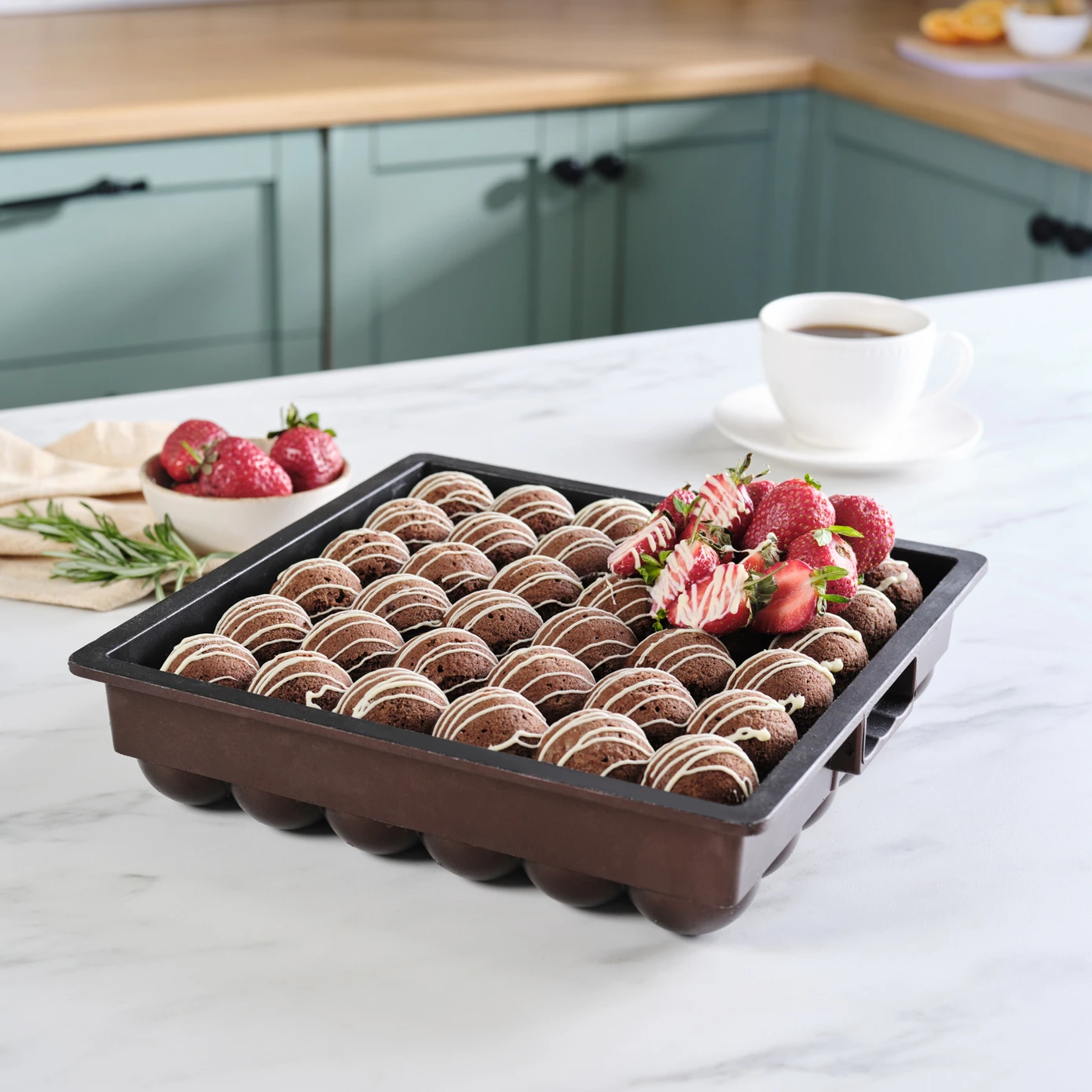 [153.09.01.4509] KARACA CAKE PRO KARYA XL BATON BROWN CAST CAKE MOLD