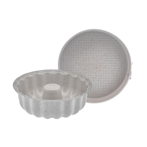 [153.09.01.3219] KARACA LOTUS CREAM 2-PIECE CAKE MOLD SET