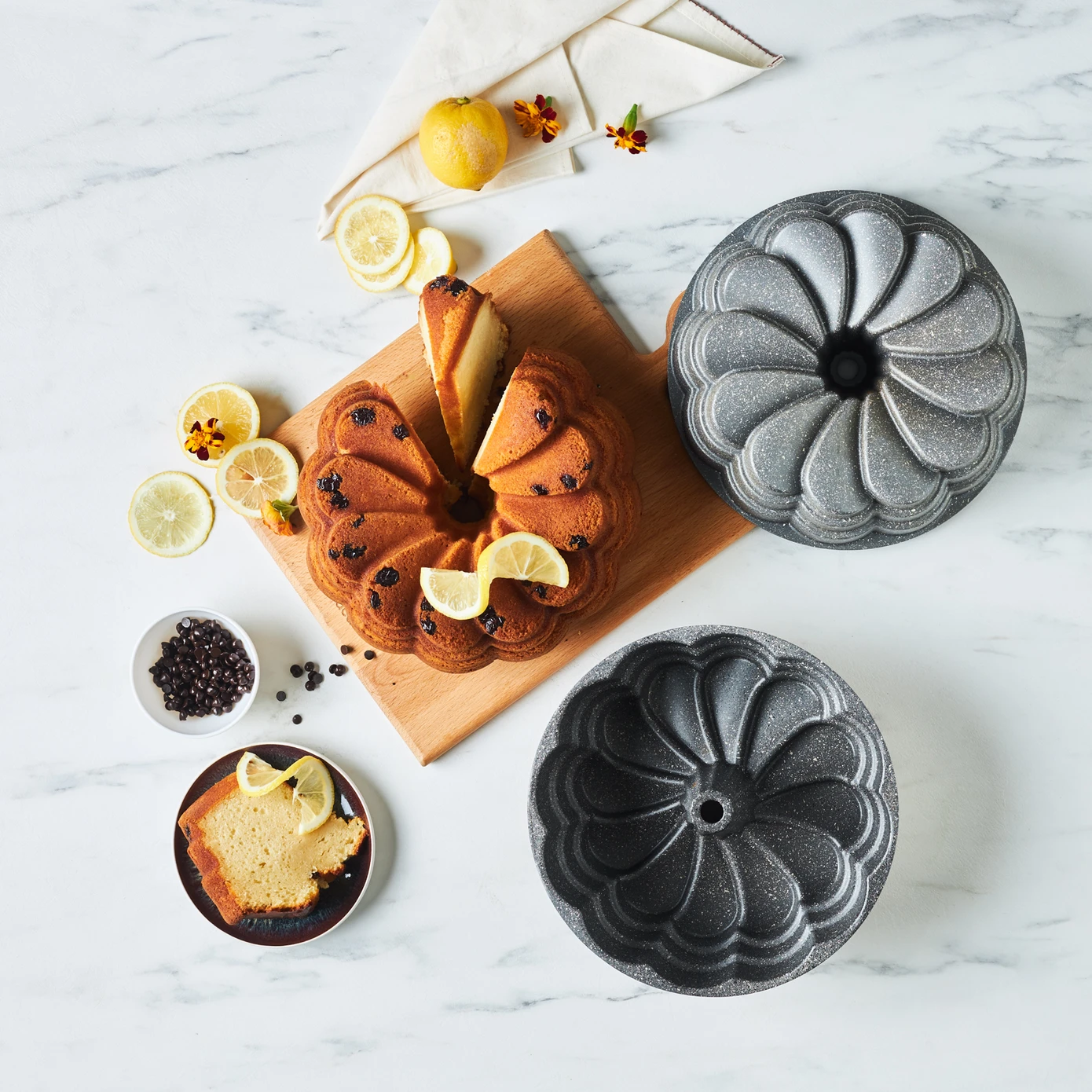 [153.09.01.3510] KARACA GARCIA ANTHRACITE CAST CAKE MOLD 25,5 CM