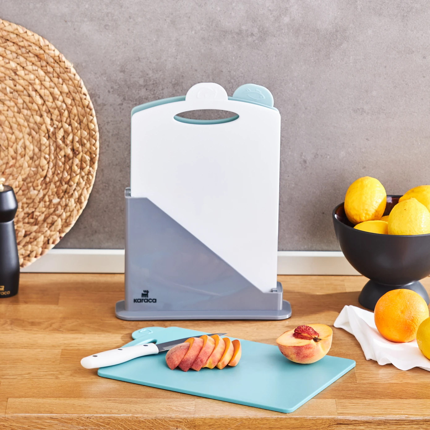 [153.09.01.0191] KARACA DREW 4 PIECE CUTTING BOARD