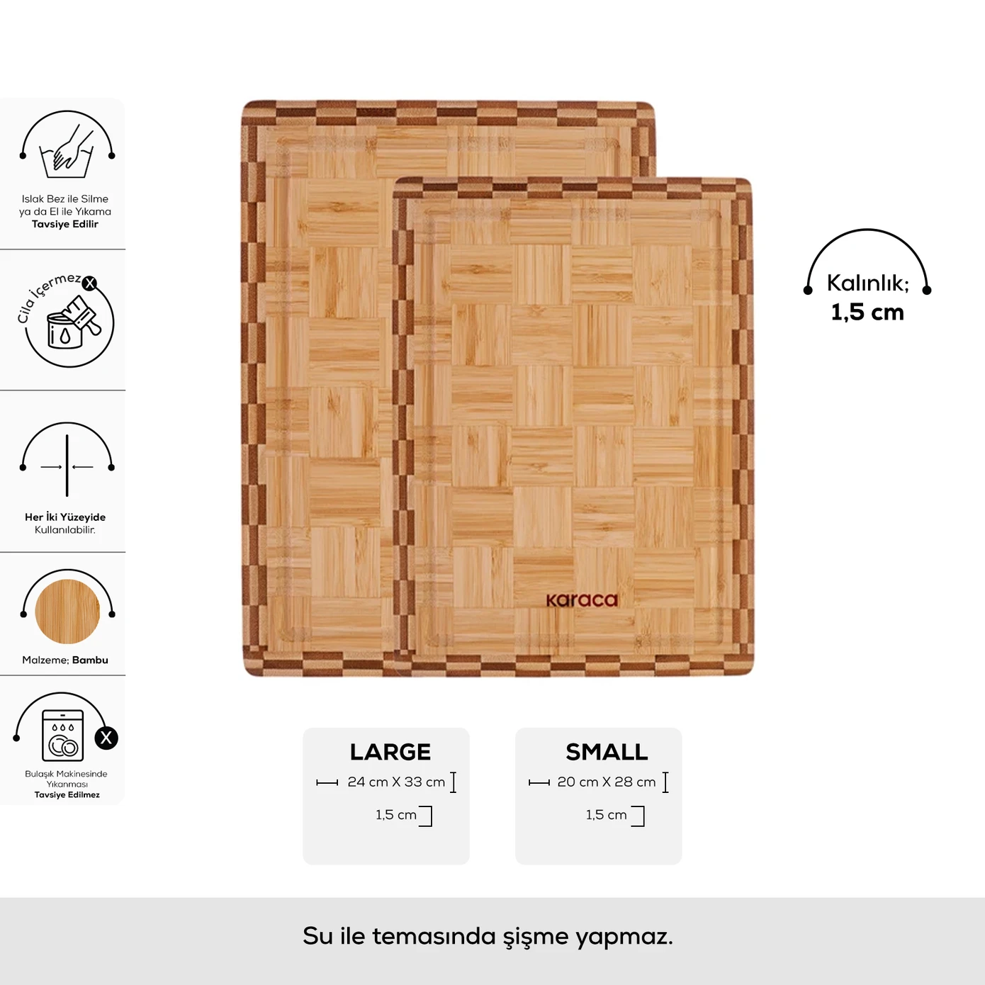 [153.09.01.3309] KARACA DEVİN 2-PIECE CUTTING BOARD