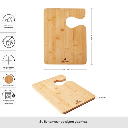 [153.03.08.2596] KARACA PUZZLE CAVE CUTTING BOARD