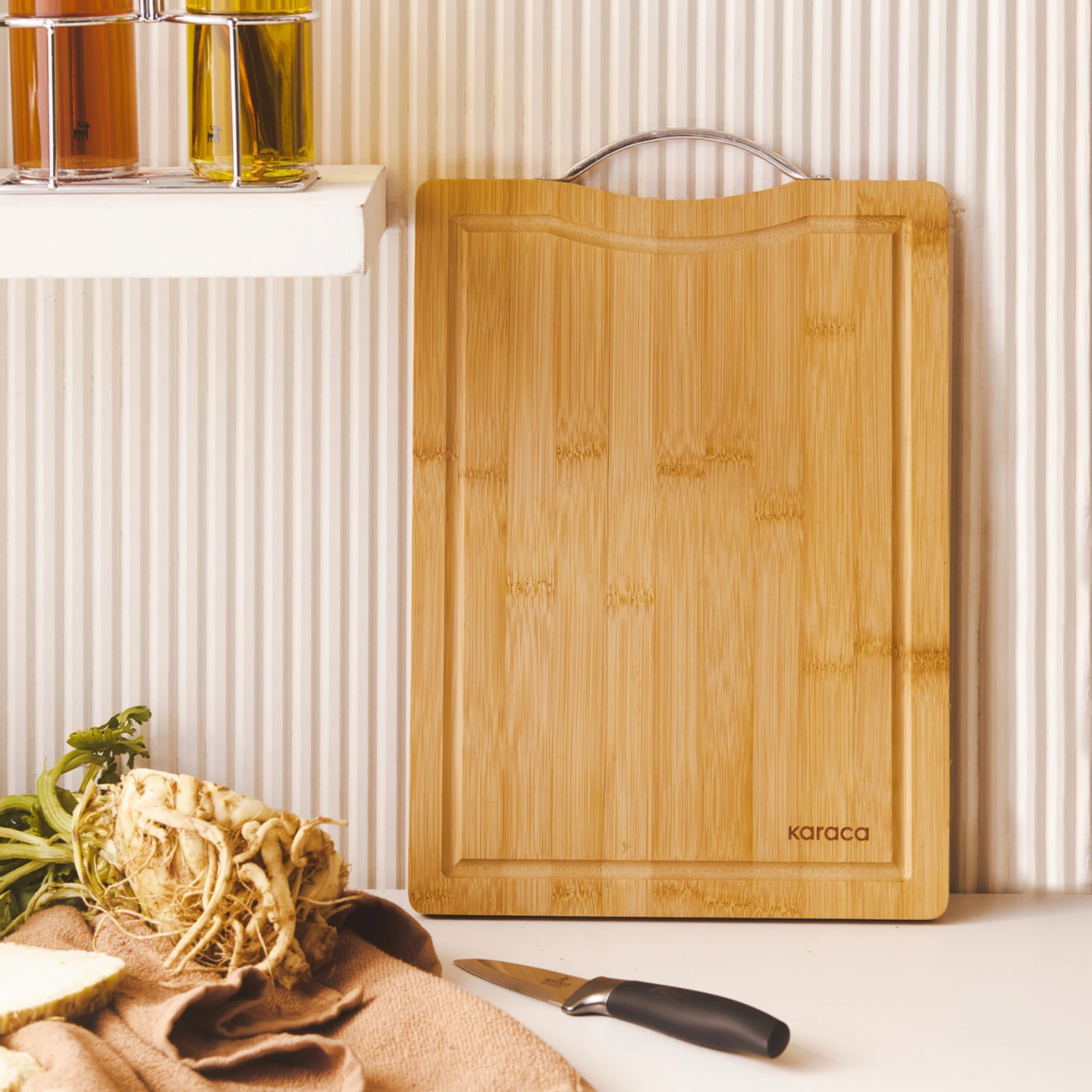 [153.03.09.0021] KARACA OWEN RECTANGLE SMALL CUTTING BOARD