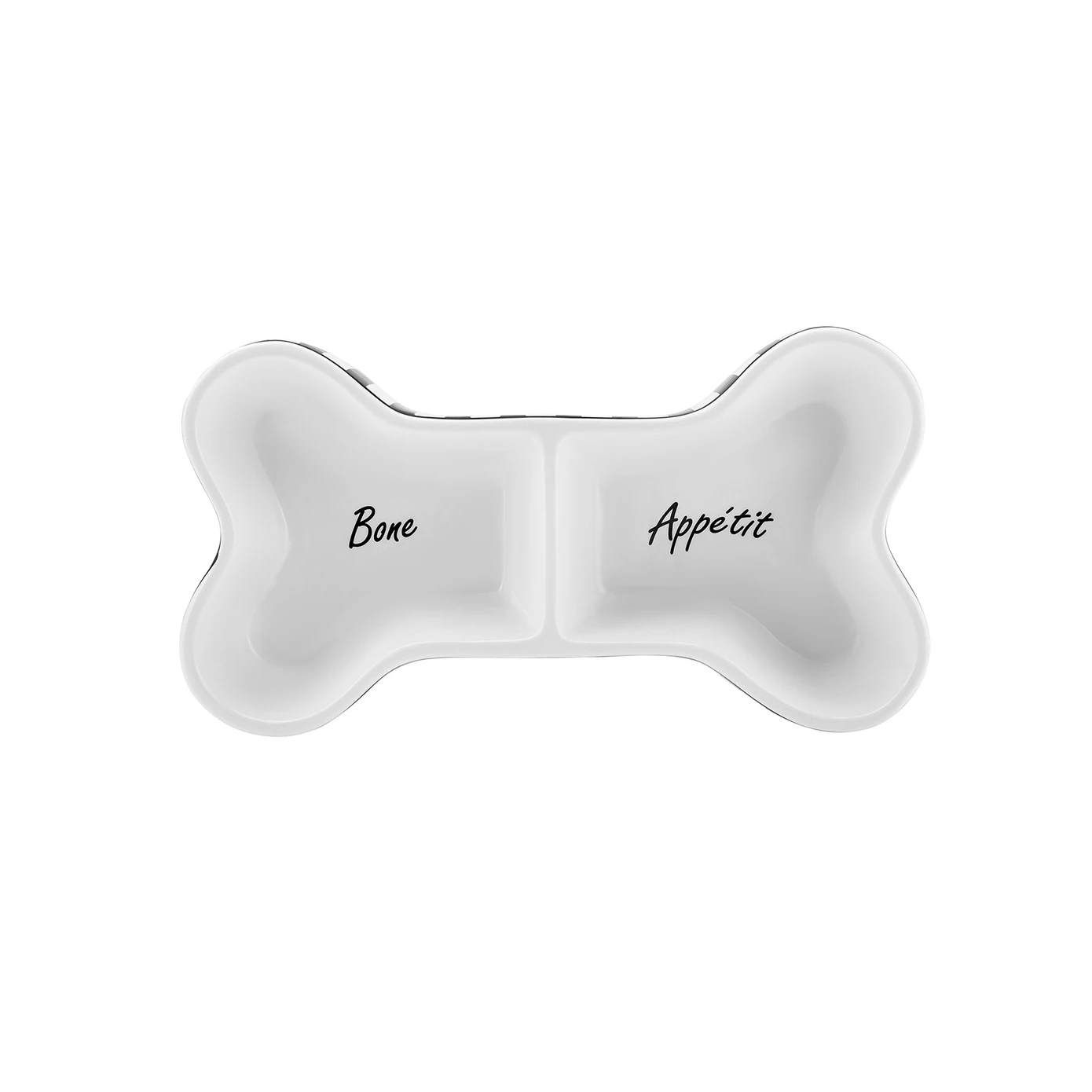 [153.03.05.0109] KARACA BONE APPETIT PET FOOD BOWL WITH COMPARTMENT