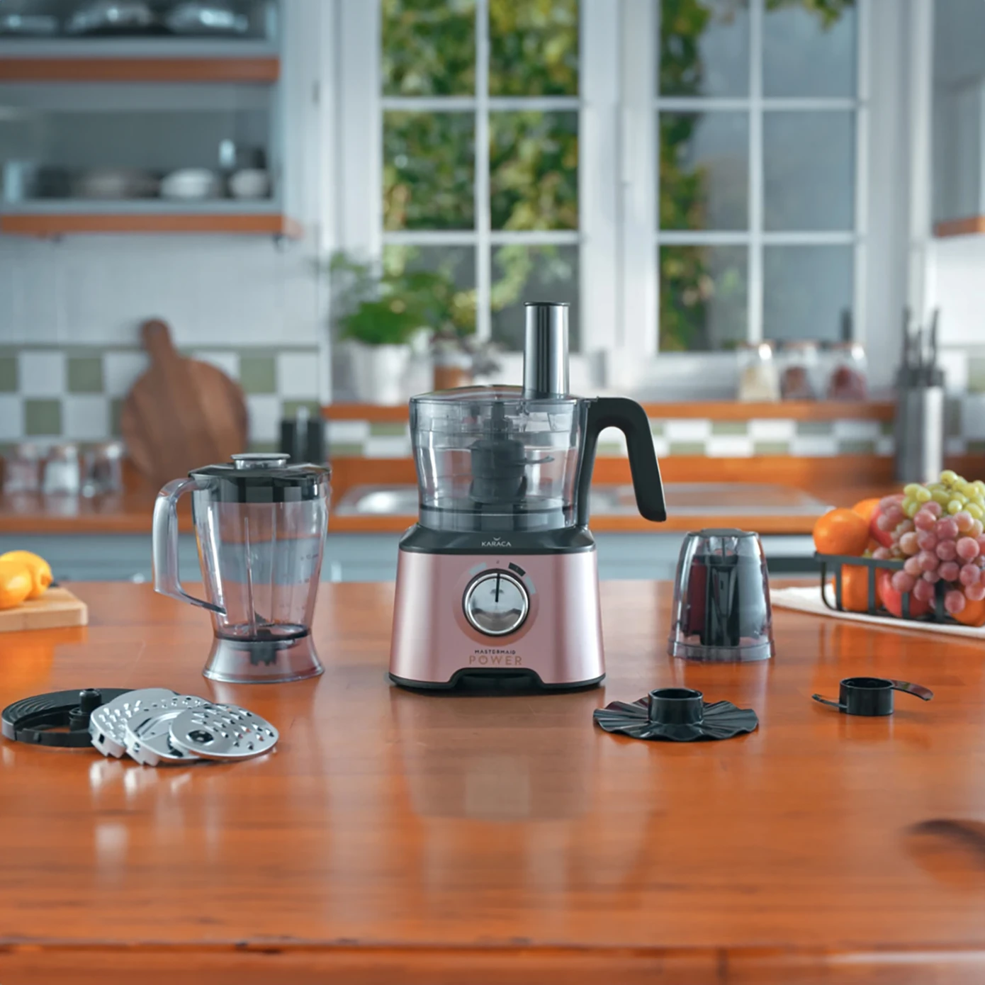 [153.03.06.6578] KARACA MASTERMAID POWER 10 IN 1 FOOD PREPARATION SET ROSEGOLD