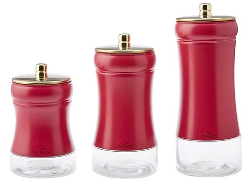 [153.03.06.7098] KARACA GOLD BERRY 3 LÜ SAKLAMA KABI SET