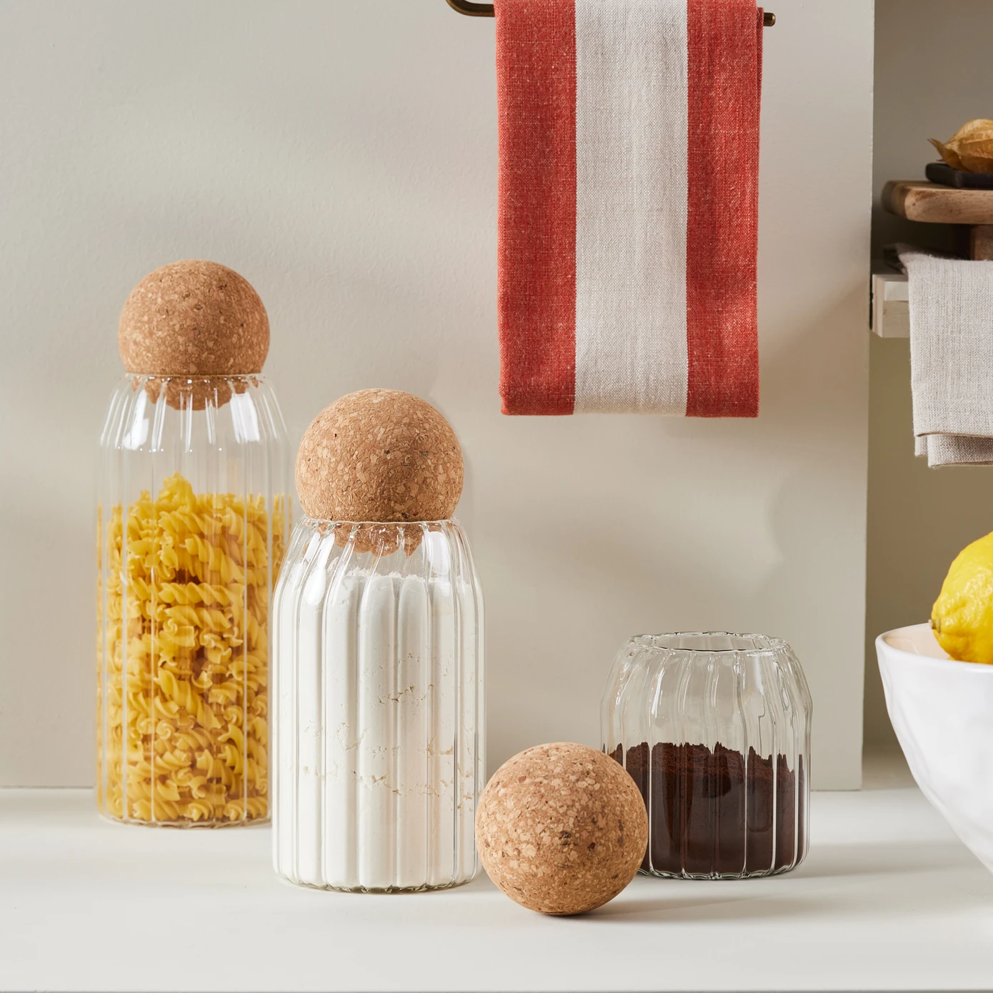 [153.03.08.4854] KARACA ROTANA 3-PIECE GLASS STORAGE CONTAINER