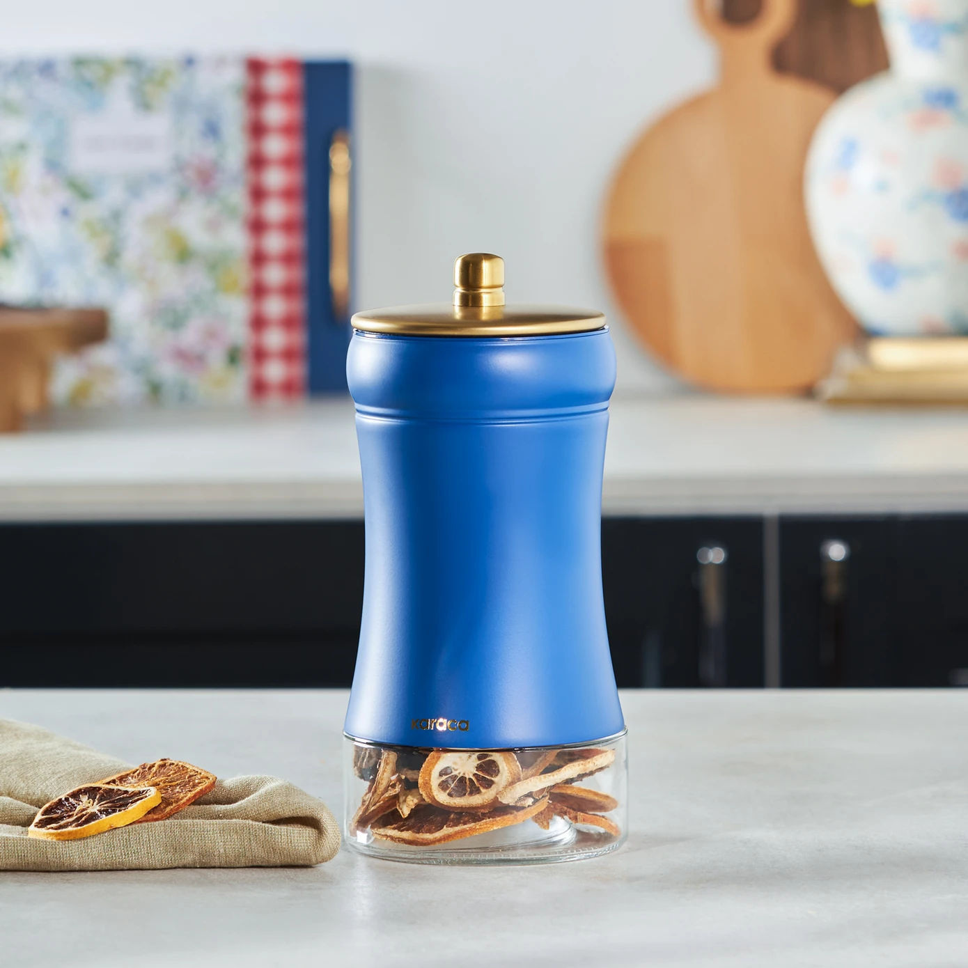 [153.03.06.8993] KARACA BLUE BERRY STORAGE CONTAINER M