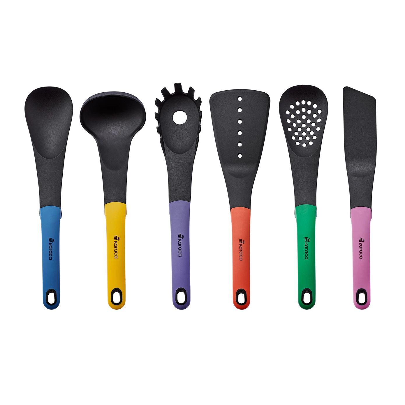 [153.03.06.8480] KARACA RAINBOW 6 PIECE SERVICE SET.