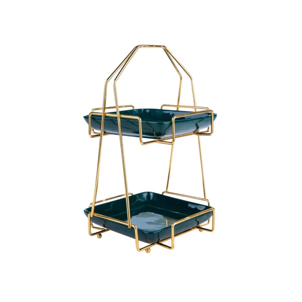 [153.20.01.0372] SARAH TABAKLI 2 KATLI STAND GOLD-YEŞİL