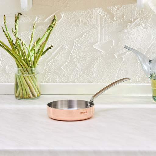 [153.03.08.0578] KARACA 3PLY POWER STEEL 316+ COPPER 12 CM PAN