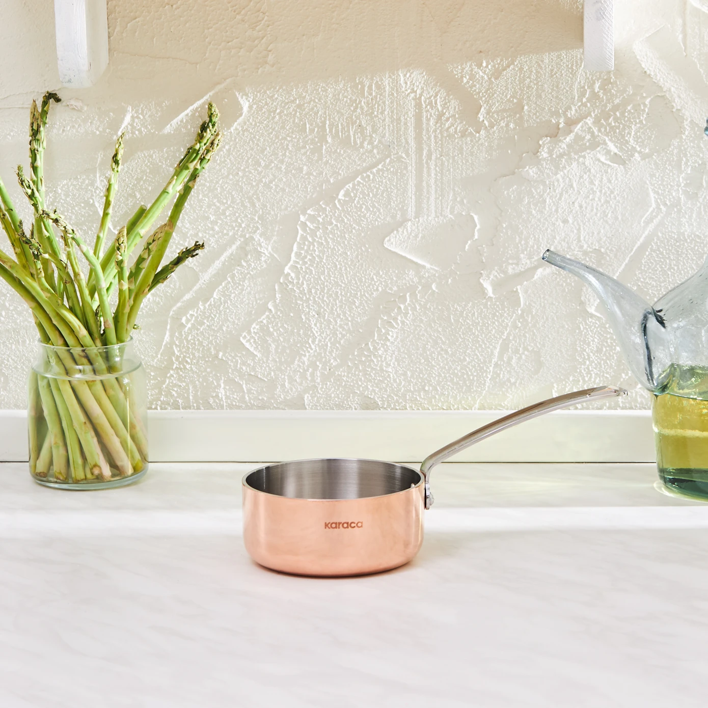 [153.03.08.0577] KARACA 3PLY POWER STEEL 316+ COPPER 10 CM MINI MILK POWDER