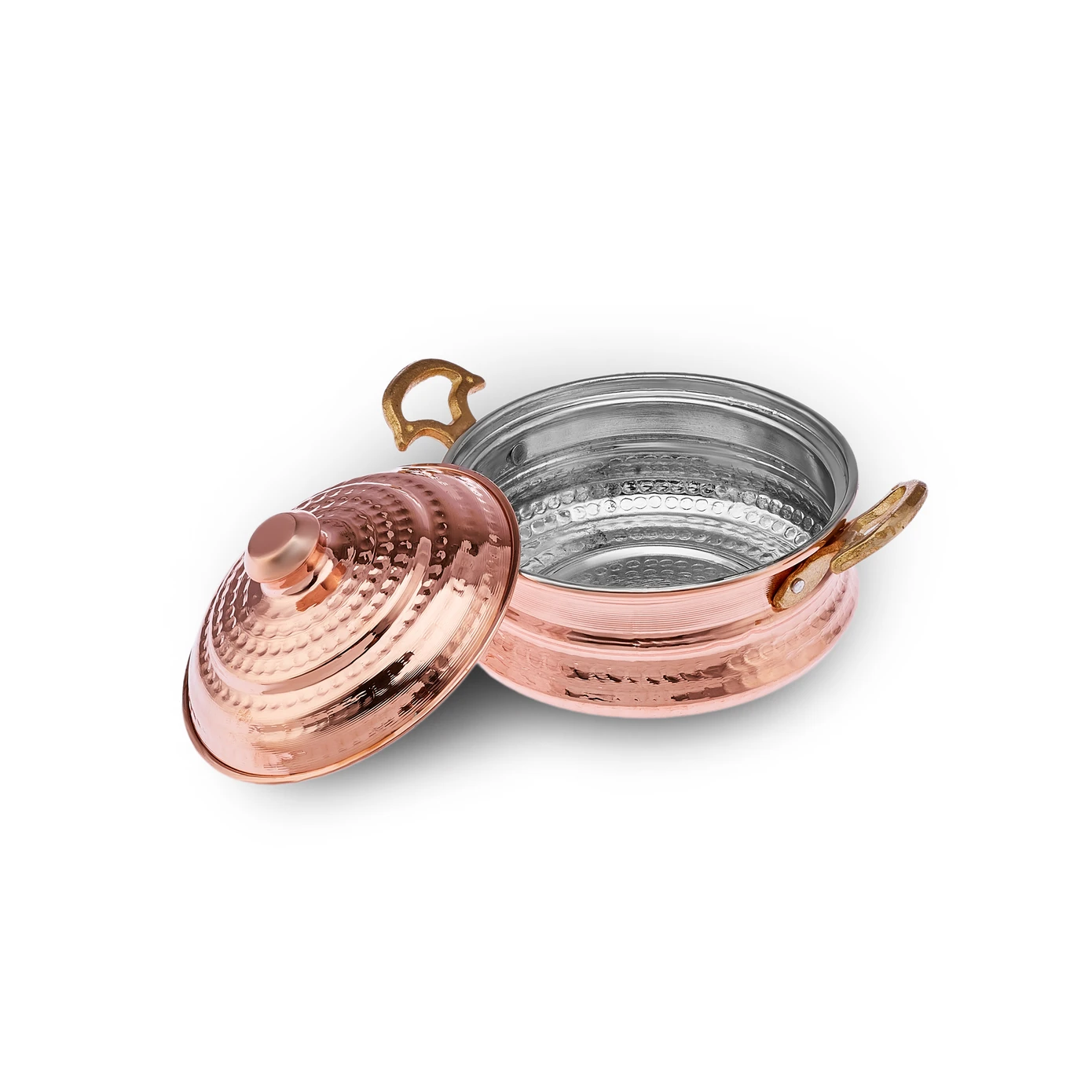 [153.09.01.3532] KARACA AHLAT COPPER MINI CASSEROLE POT 12 CM