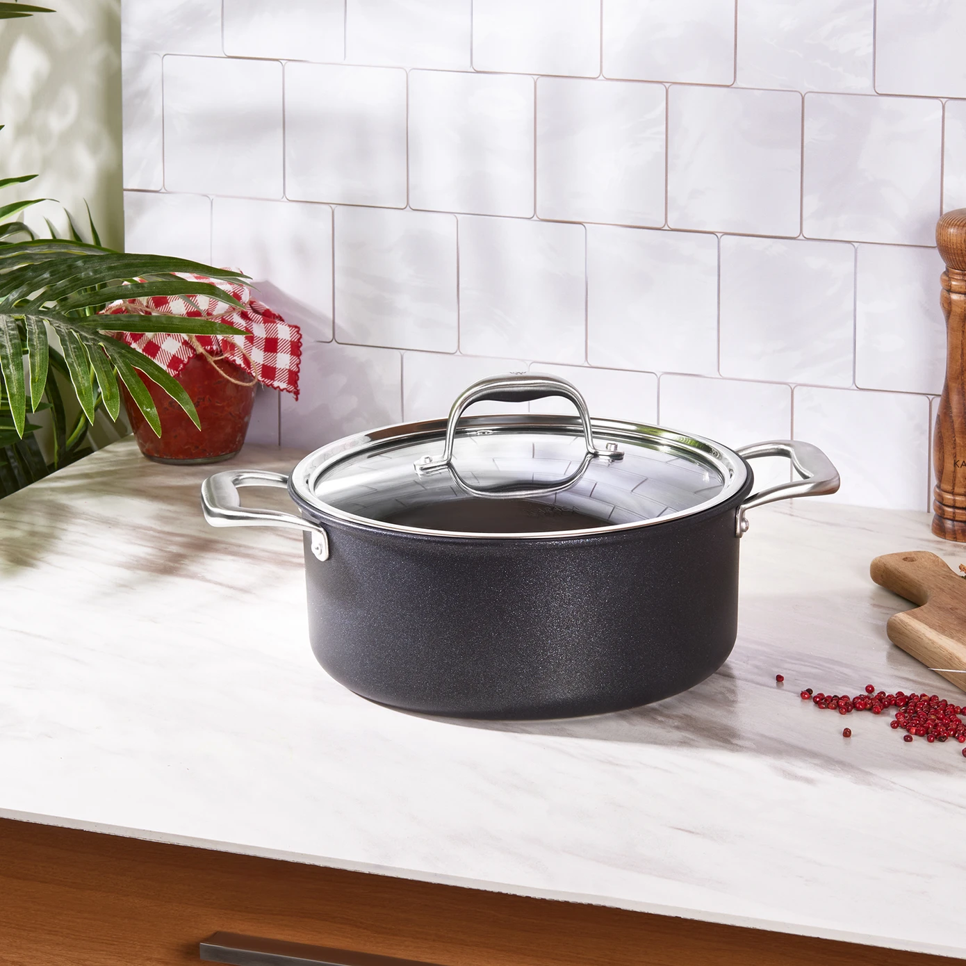 [153.03.07.7055] KARACA BIO DIAMOND PRO POT 24 CM 4.8 lt