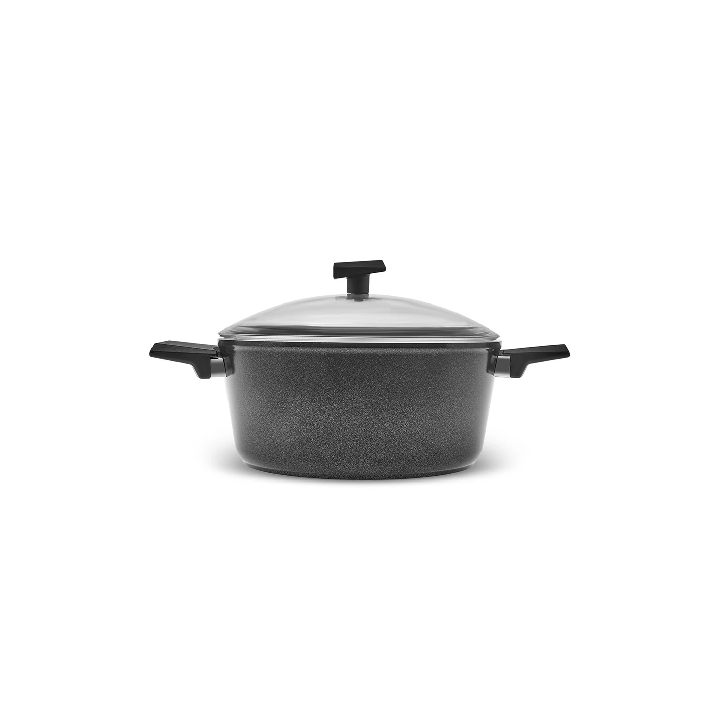 [153.09.01.3601] KARACA SWISS CRYSTAL 18 CM POT BLACK