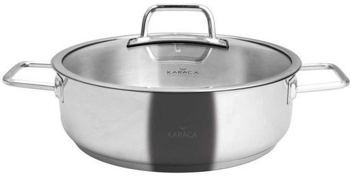 [153.03.08.0029] KARACA GALAXY ÇELİK K.YARIK TENCERE 28 CM 4,5 LT