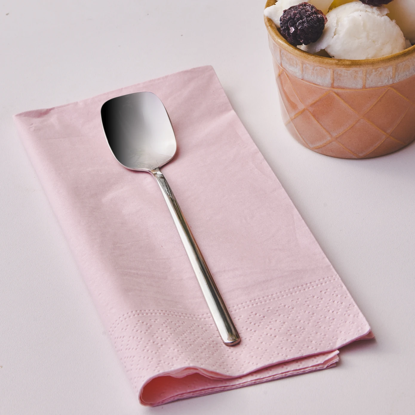 [153.03.08.1680] KARACA BEAD ICE CREAM SPOON