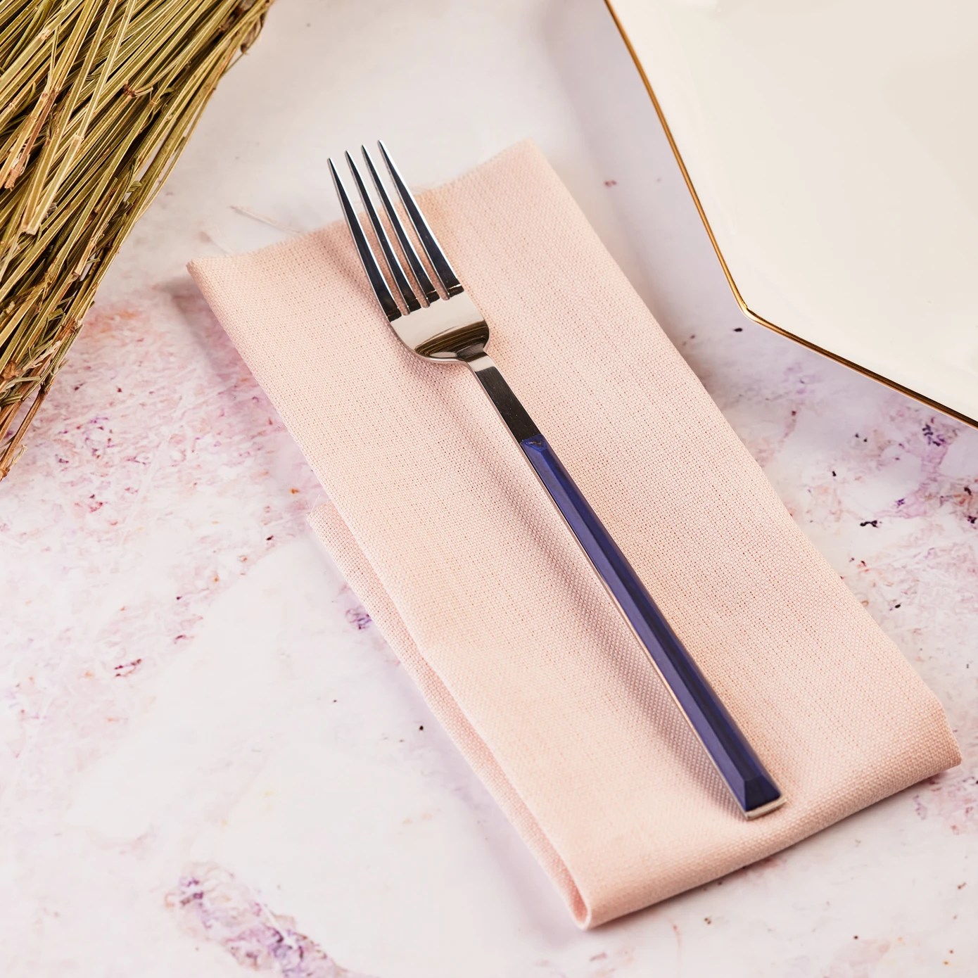 [153.03.07.5050] KARACA SALZBURG INDIGO DINNER FORK
