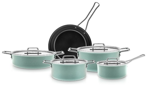 [153.09.01.3614] KARACA SWISS CRYSTAL MASTERMAID 9 PRÇ TEN SET CABBAGE GREEN