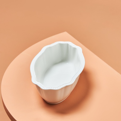 [153.09.01.4055] KARACA CARMEN LACE DEEP BOAT PLATE 23 CM