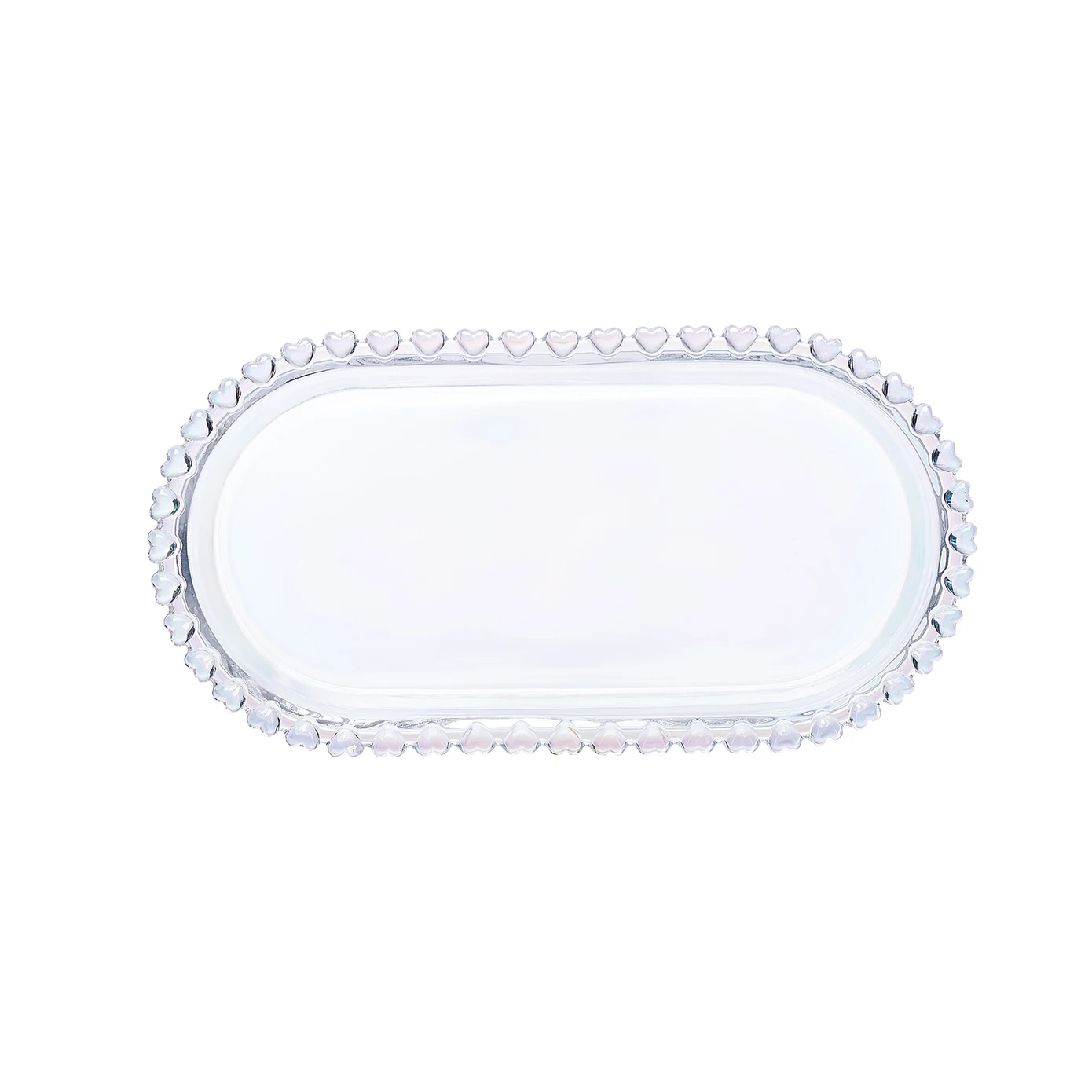 [153.03.06.9904] KARACA RORY GLASS BOAT PLATE 25CM