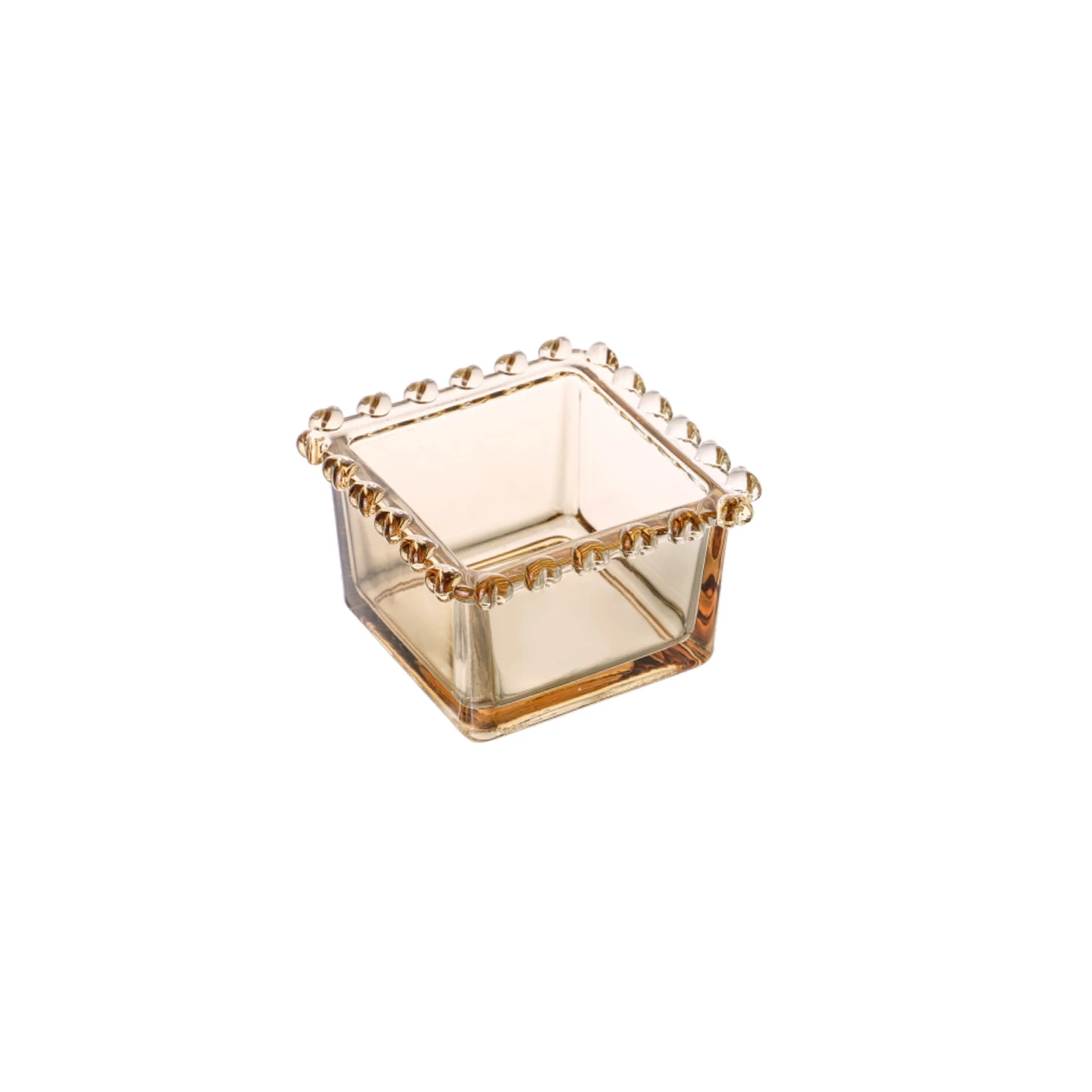 [153.09.01.2883] KARACA GLORY AMBER GLASS COOKIE BAKERY 8CM