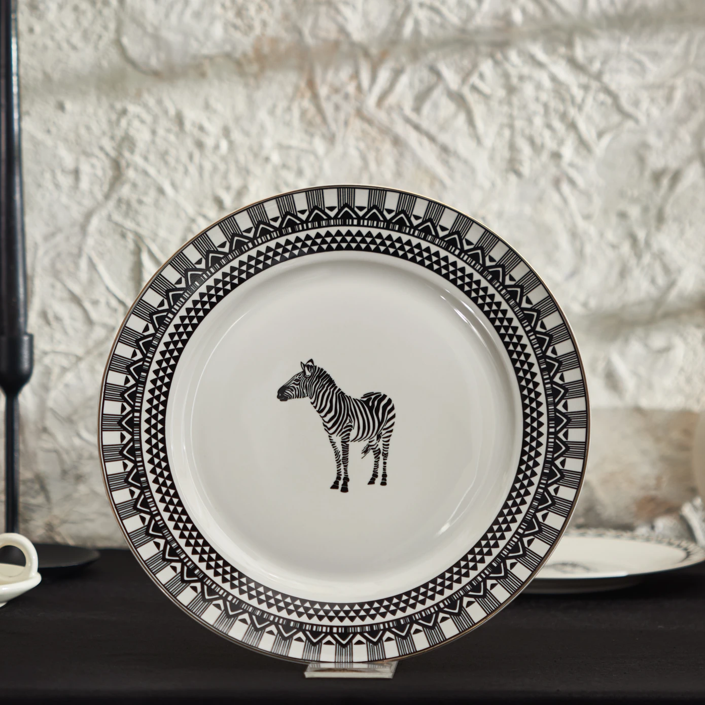 [153.09.01.0637] KARACA SILK ROAD ZEBRA SERVİS TABAĞI 27 CM