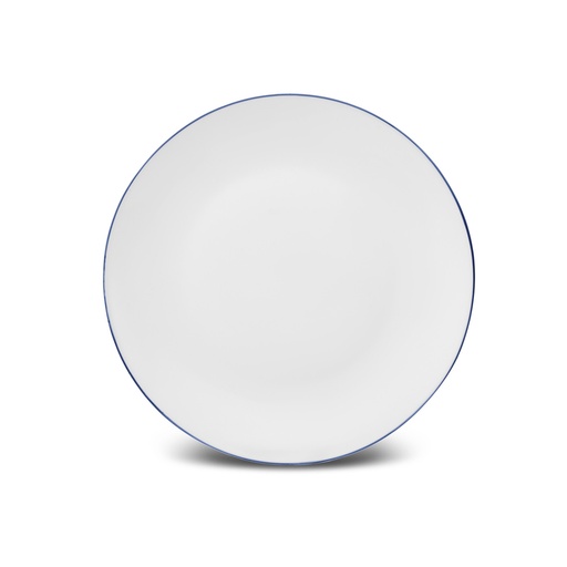 [153.03.06.8942] KARACA MILANO OPAL BLUE RIM CAKE PLATE 22CM