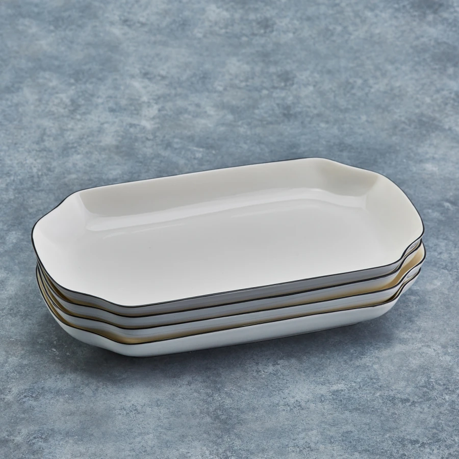 [153.03.07.8941] KARACA ELICA KAYIK TABAK DİKDÖRTGEN 30 CM