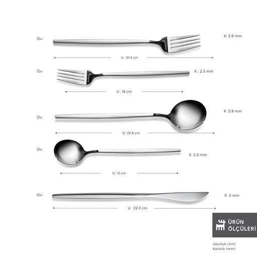 [153.03.08.1898] KARACA ORION PLATIN 30 PRÇ ÇKB KUTULU