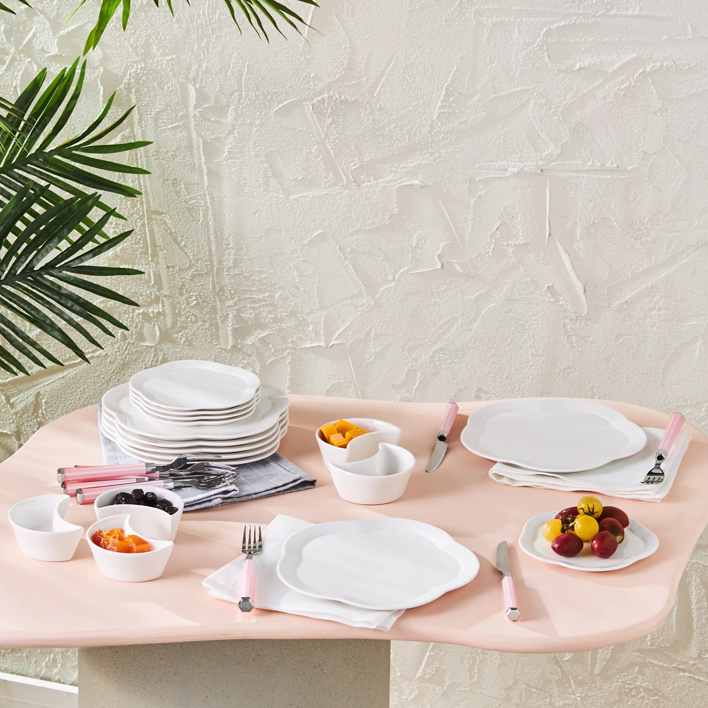 [153.09.01.0219] KARACA ROLLY 18 PRC KAHVALTI SETİ RND