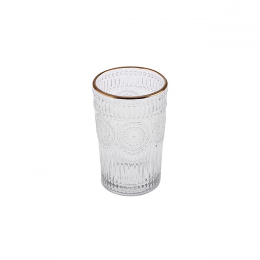 [000001000009040001] Karaca Sunflower 6-Piece Soft Drink Glass Gold